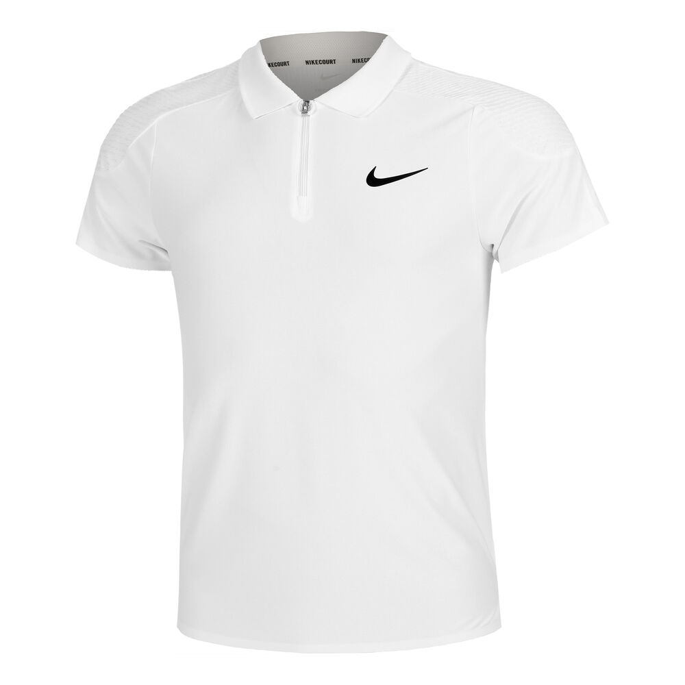 Nike Dri-Fit Court Advantage Polo Hombres-Blanco,Dorado