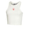Crossroad Ribbed Camiseta De Tirantes Mujeres-Blanco