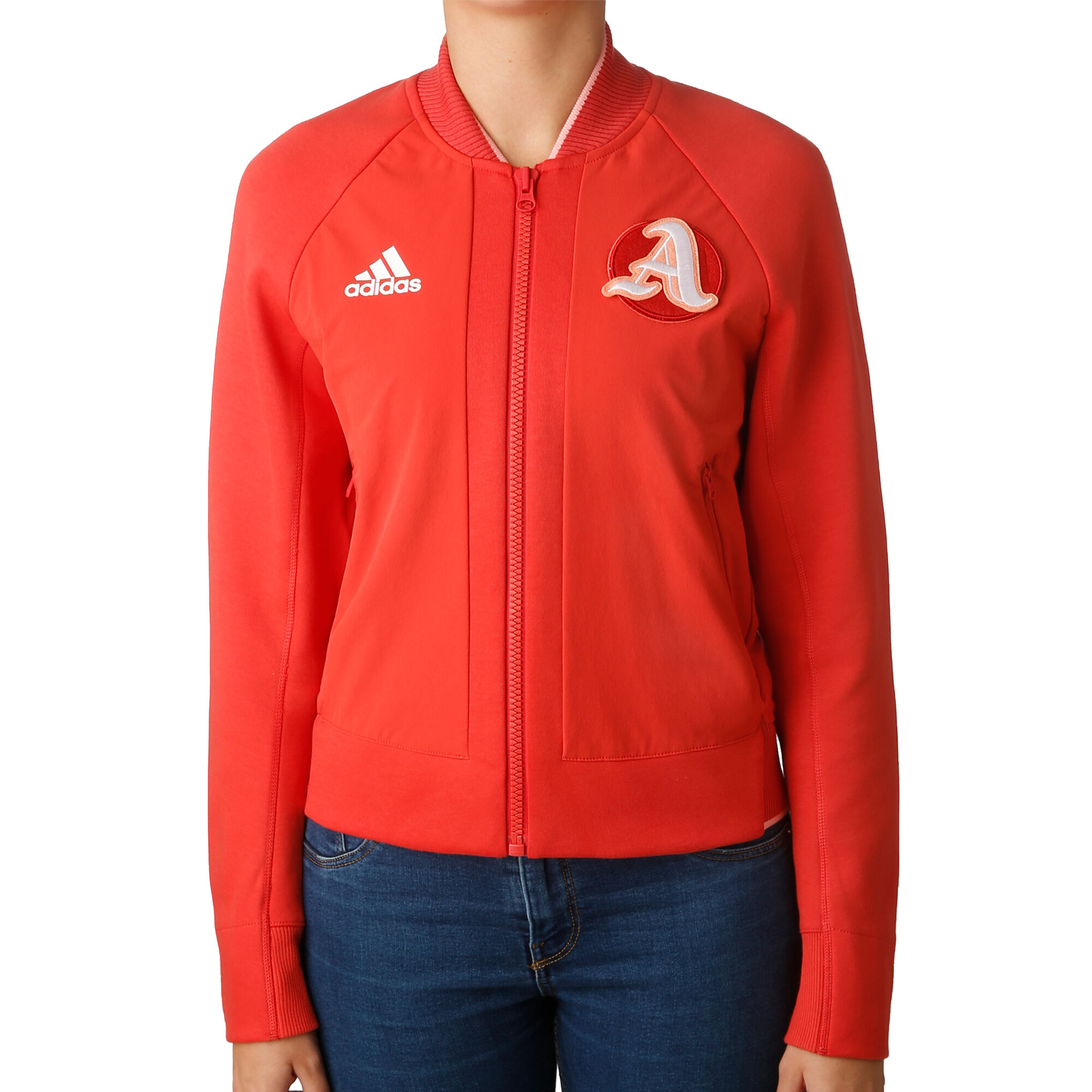 adidas VRCT Chaqueta De Mujeres - Rojo Claro, Blanco compra online | Tennis-Point