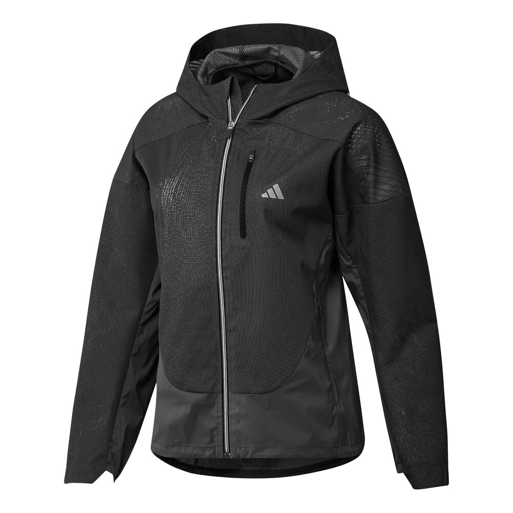 adidas Adizero Chaqueta Para Correr Mujeres-Negro