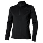 Ropa Mizuno Mizuno Active Warmalite Half Zip Camiseta De Running Hombres-Negro