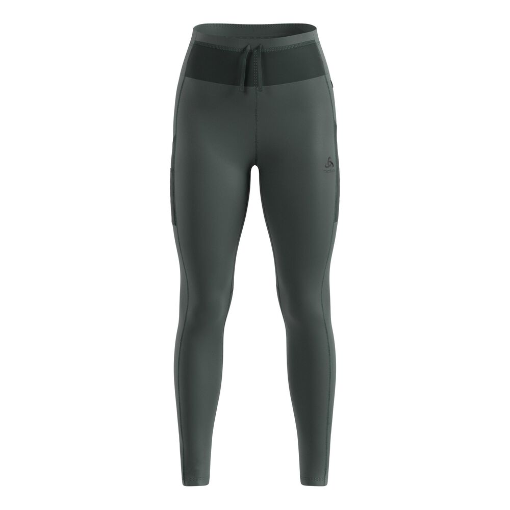 Odlo X-Alp Cargo Winter Mallas Para Correr Mujeres-Oliva