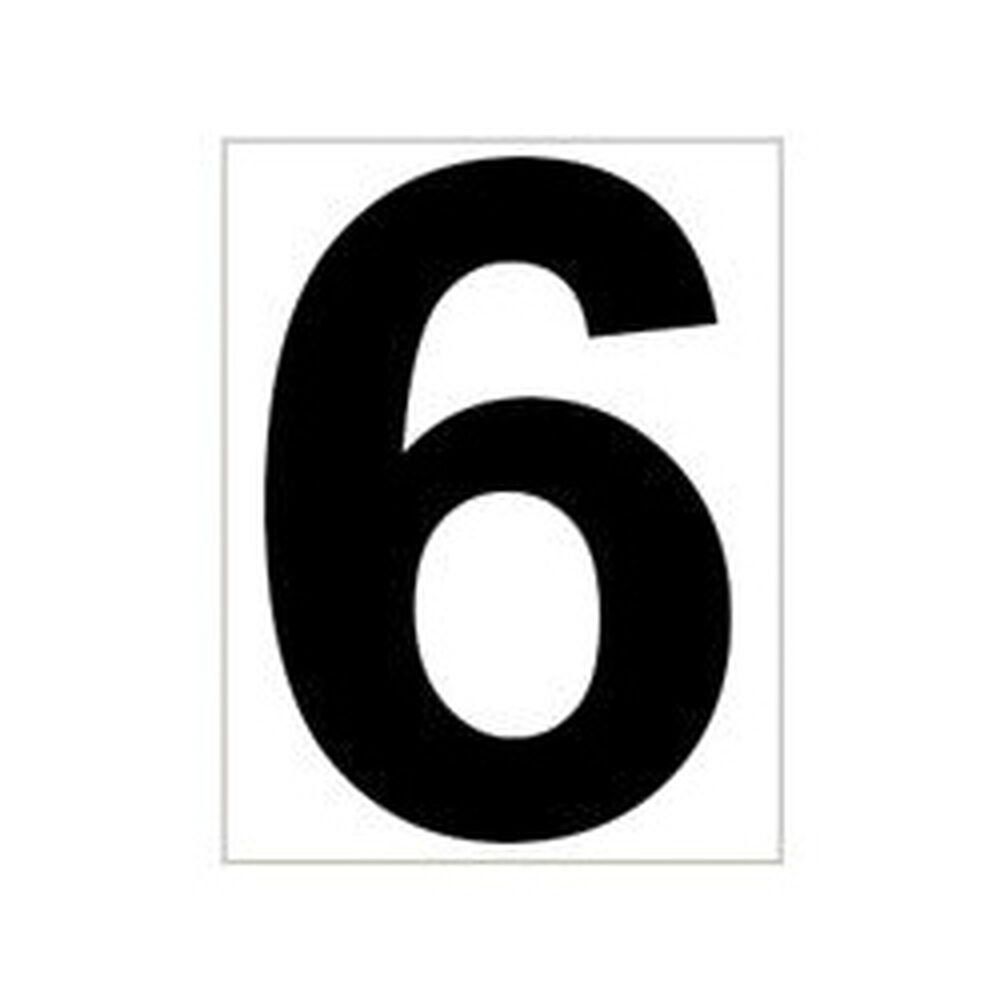 Tegra Platzziffer 6 Schild-Blanco,Negro