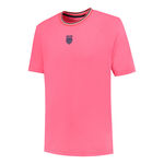 Ropa K-Swiss K-Swiss Hypercourt Melange Camiseta De Manga Corta Hombres-Rosa