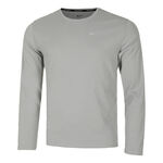Ropa Nike Nike Dri-Fit Miler Dri-Fit Miler UV Camiseta De Running Hombres-Gris Oscuro