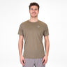 Crew Two Colored Camiseta De Manga Corta Hombres-Oliva