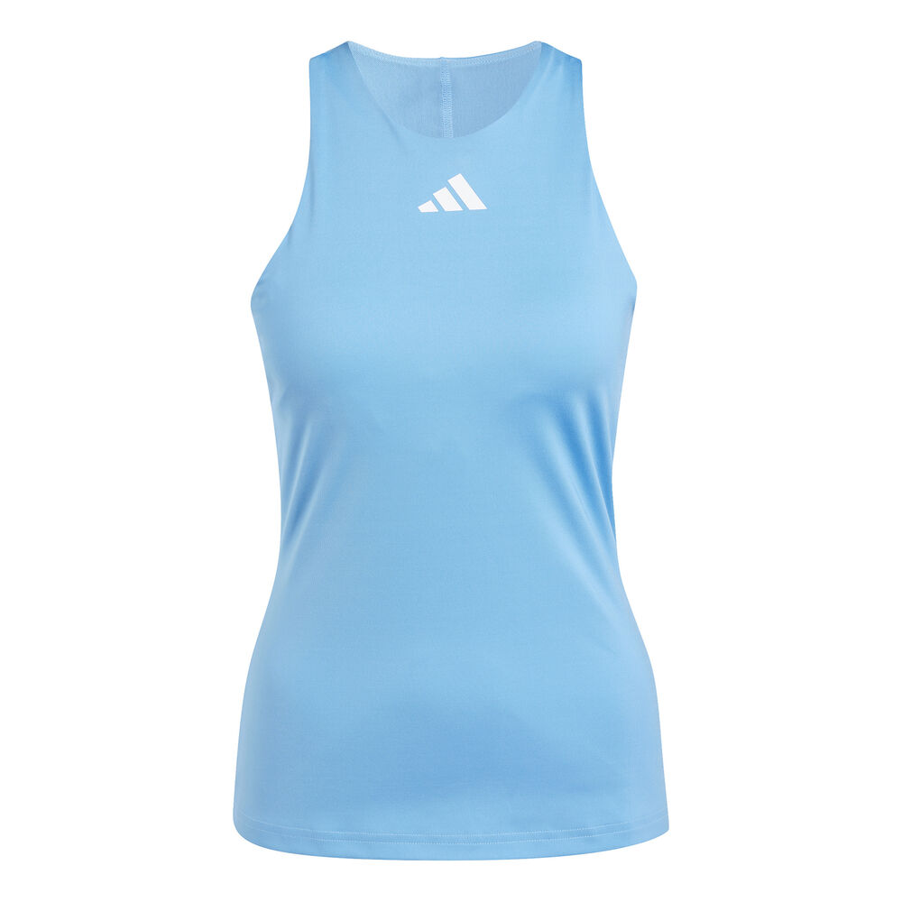 adidas Y-Camiseta De Tirantes Mujeres-Azul Claro,Blanco