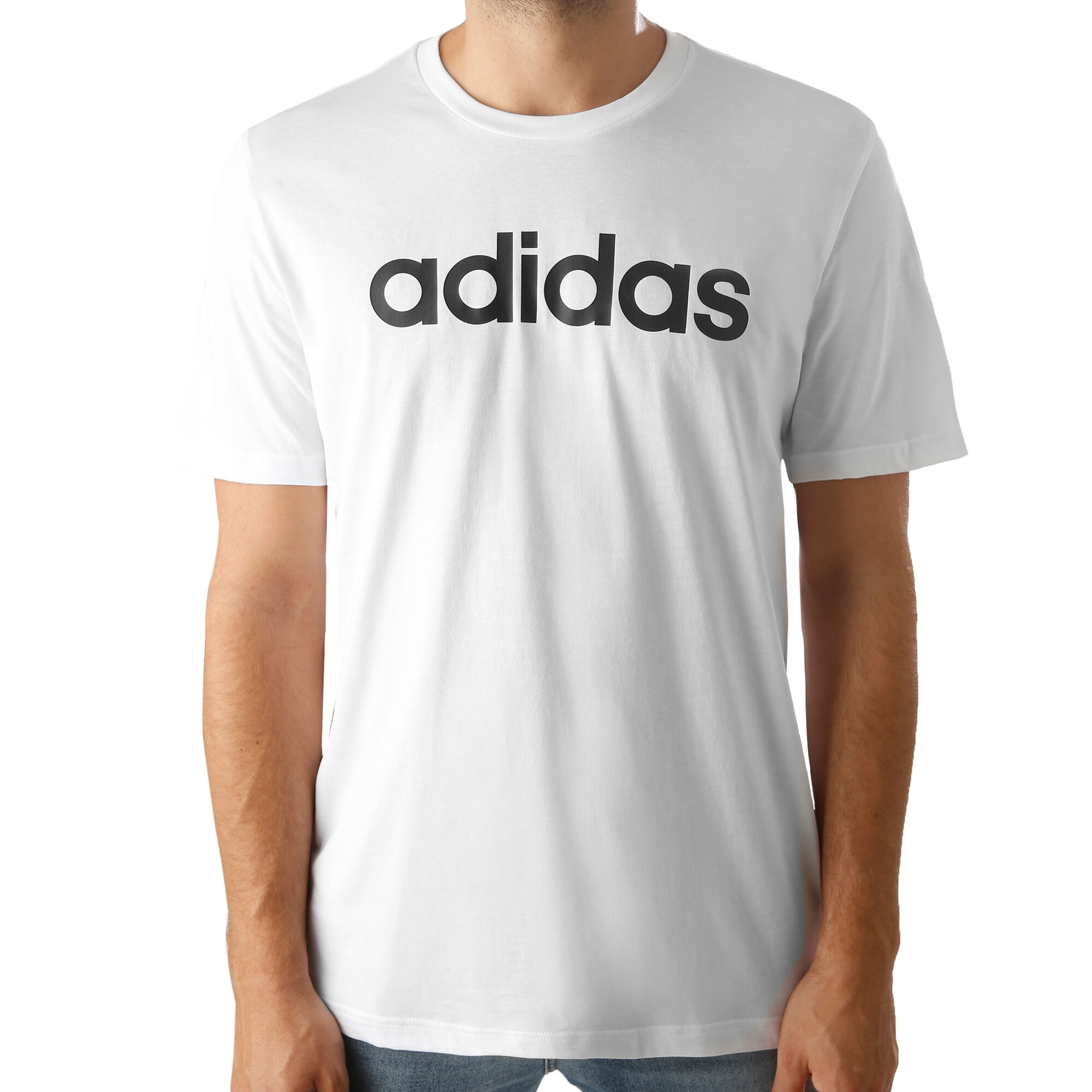 adidas Essentials Linear Camiseta De Manga Corta - Blanco, Negro compra | Tennis-Point