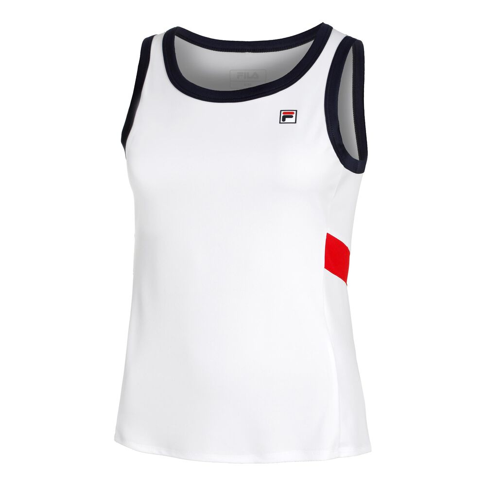 Fila Lissy Camiseta De Tirantes Mujeres - Blanco, Azul Oscuro