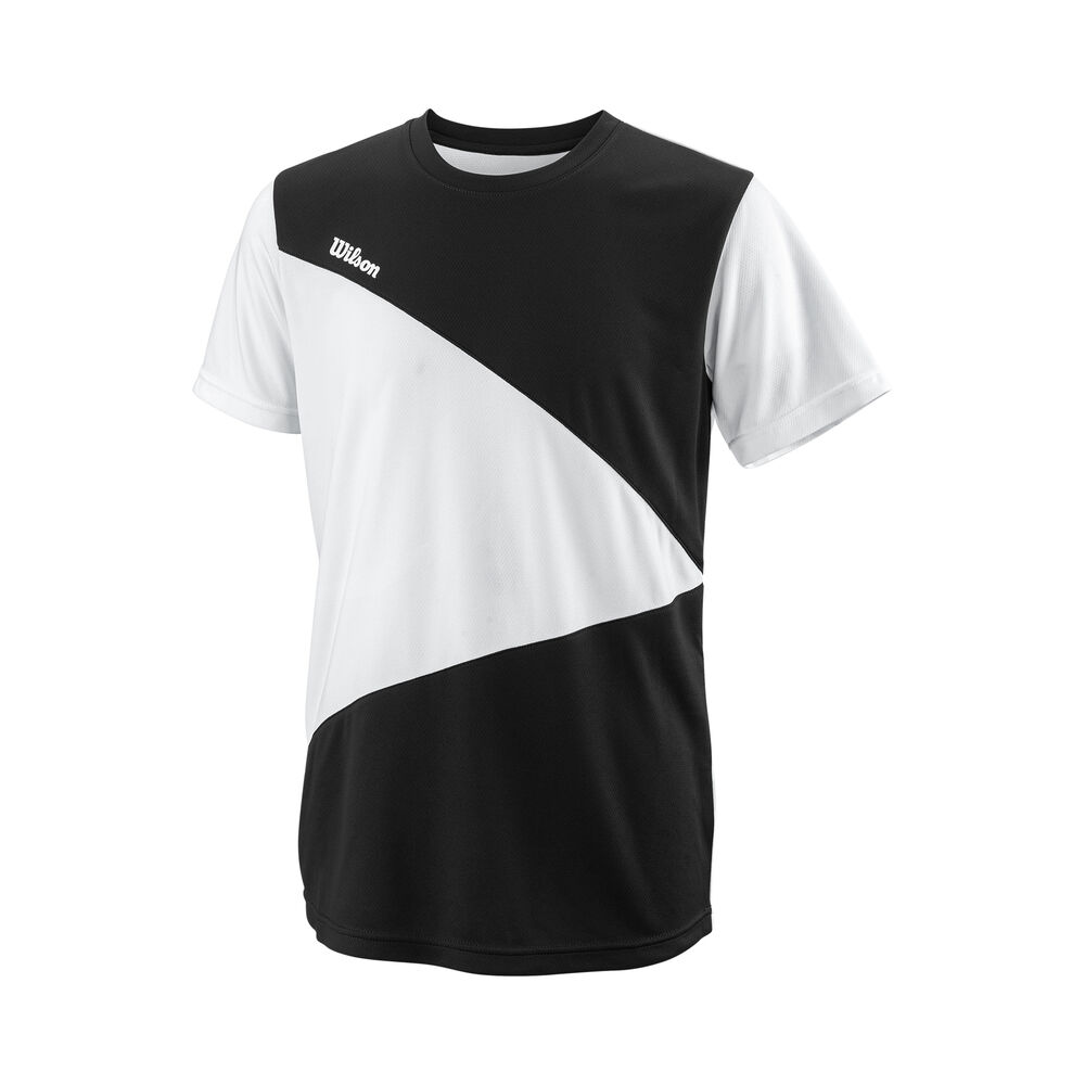 Wilson Team Camiseta De Manga Corta Chicos-Negro,Blanco