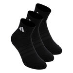 adidas adidas Essentials Ankle 3P Calcetines de tenis - Pack de 3 Unisex-negro