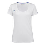 Ropa Babolat Babolat Play Cap Sleeve Camiseta De Manga Corta Mujeres-Blanco
