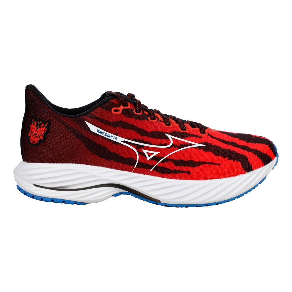 Mizuno Wave Rider 28 Zapatilla Neutral Hombres - Rojo, Blanco