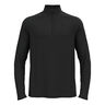 Essential 1/2 Zip Camiseta de running Hombres-negro