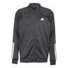 3 Stripes Knit Chaqueta De Entrenamiento Hombres-Negro,Blanco
