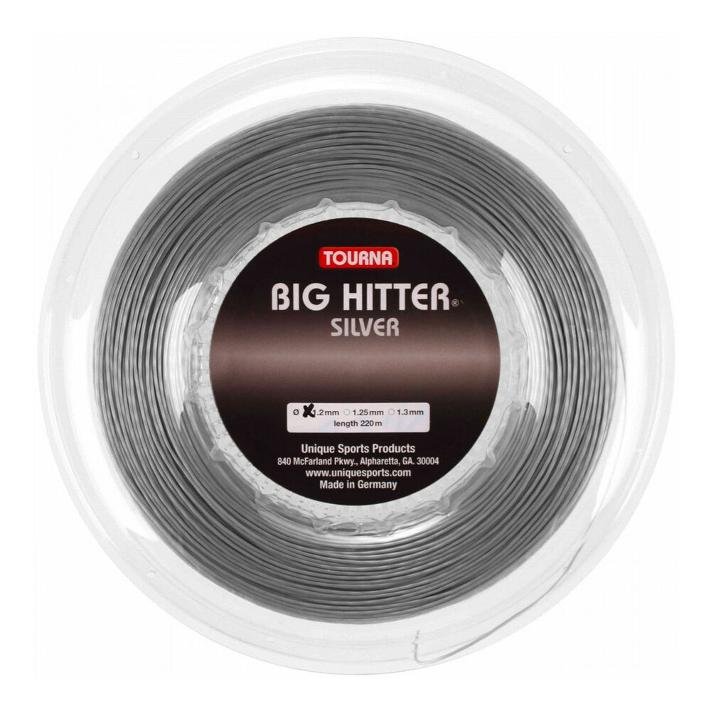 Tourna Big Hitter Bobinas De Cordaje 220m - Plateado