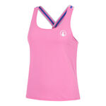 Ropa de tenis Quiet Please Quiet Please Serve & Volley 2.0 Camiseta de tirantes Mujeres - rosa, blanco