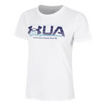 Ropa Under Armour Under Armour UA Vintage Performance Camiseta De Manga Corta Mujeres-Blanco