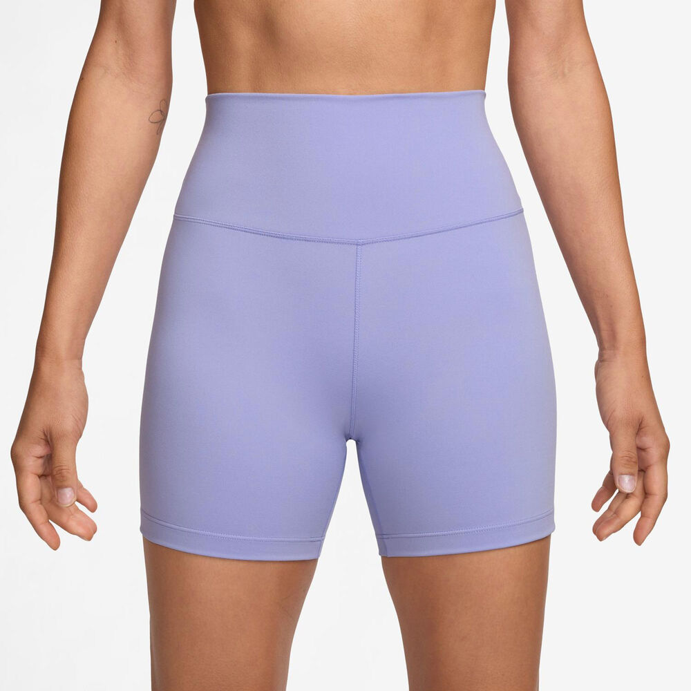 Nike Dri-FIT One 5in Shorts Con Bolsillo Para Pelota Mujeres - Morado,Negro