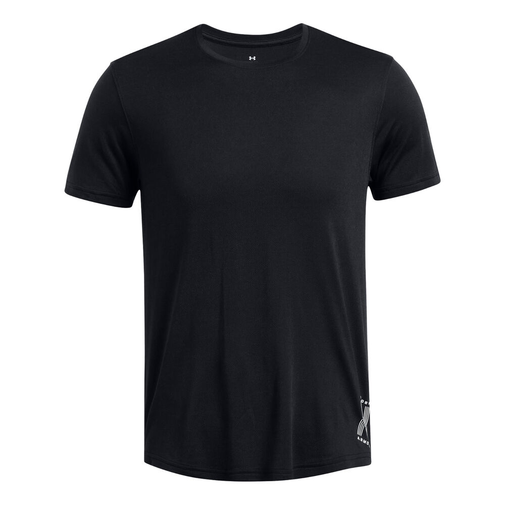 Under Armour Run Anywhere Camiseta De Running Hombres-Negro,Gris