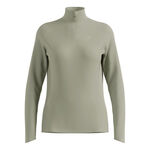 Ropa Odlo Odlo Essential Ceramiwarm 1/2 Zip Camiseta De Running Mujeres-Oliva