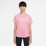 Dri-Fit One Camiseta De Manga Corta Chicas-Rosa,Blanco