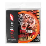 Polyfibre Polyfibre Firerage Ribbed 12m Sets Individuales-Rojo