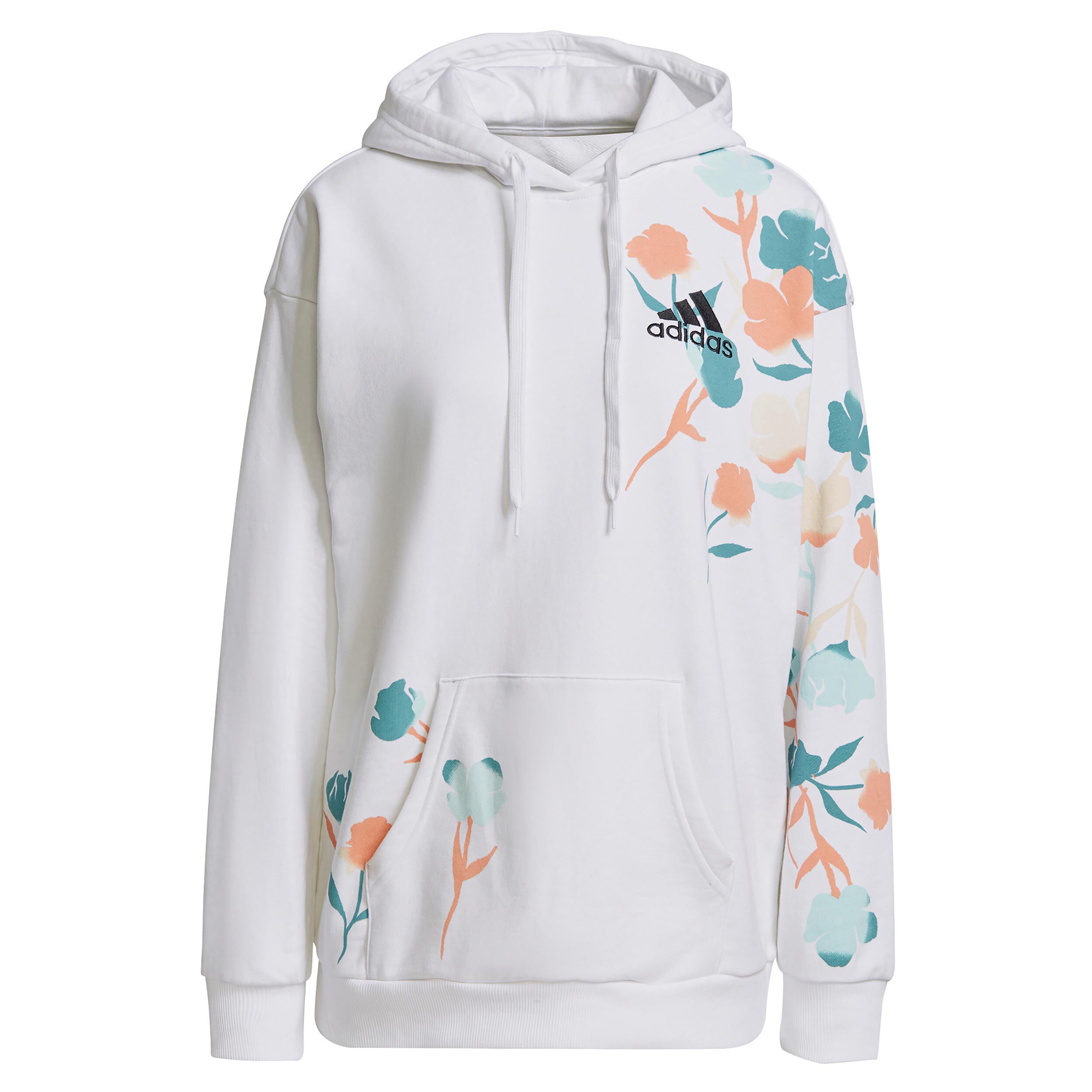 Buy adidas Floral Sudadera Con Capucha Mujeres Blanco Multicolor online Tennis Point ES