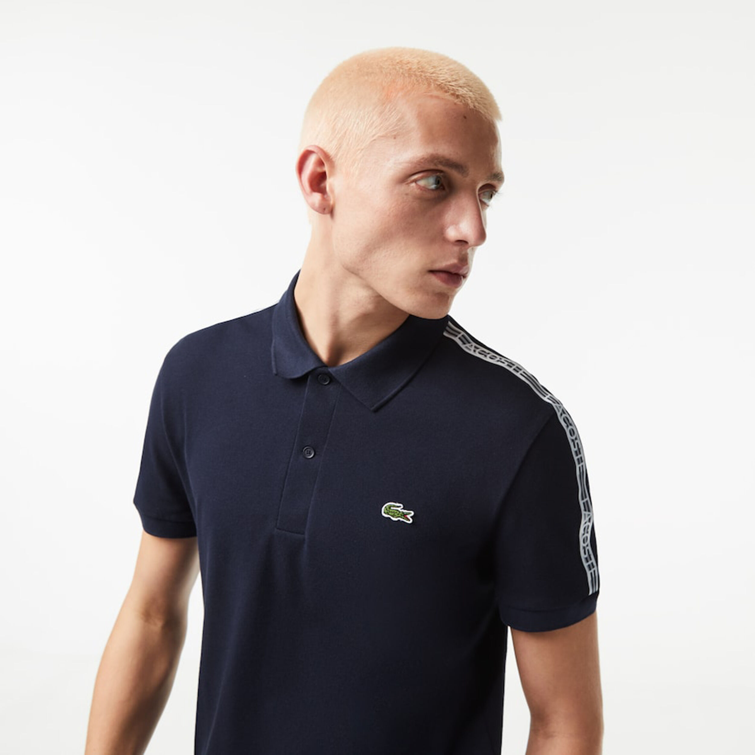 Buy Lacoste Core Graphics Polo Hombres Azul Oscuro online Tennis