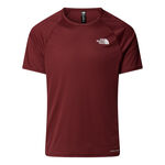 Ropa The North Face The North Face Sunriser Camiseta De Running Hombres-Rojo Oscuro
