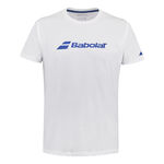 Ropa Babolat Babolat Exercise Camiseta De Manga Corta Hombres-Blanco