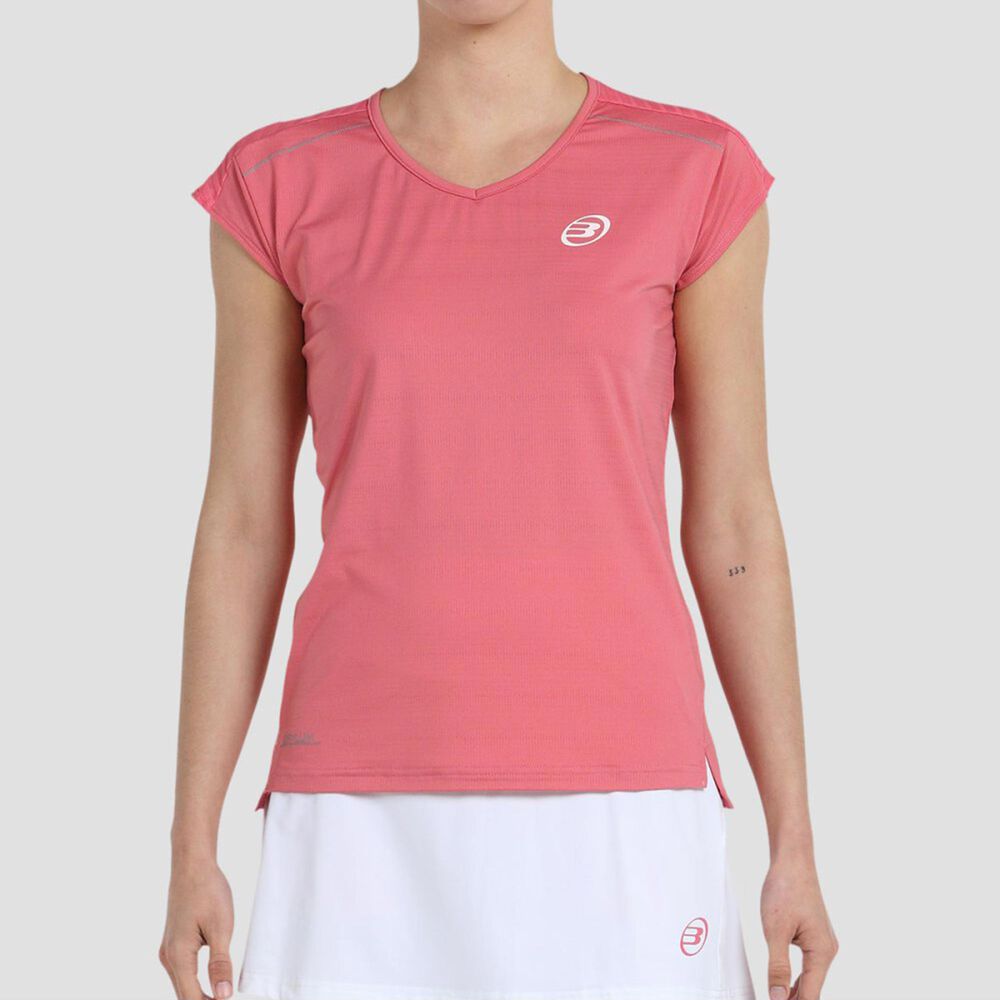 Bullpadel Eleva Camiseta De Manga Corta Mujeres - Rosa