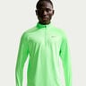 Stride Half-Zip Longsleeve Camiseta de running Hombres-verde claro, plateado