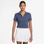 Ropa Nike Nike Court Heritage Crop Polo Mujeres-Azul-gris