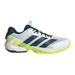 Zapatillas de tenis adidas adidas Adizero Ubersonic 5 Zapatilla Tierra Batida Hombres-Blanco,Verde Oscuro