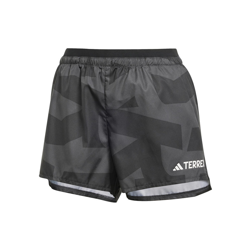 adidas Terrex MT Light 3in Pantalones Cortos Mujeres-Negro,Gris