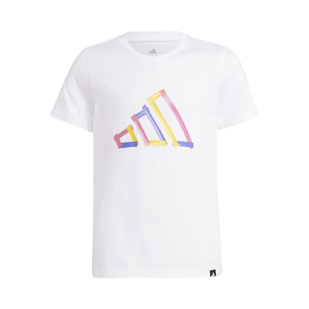 adidas Graphic Camiseta De Manga Corta Niños-Blanco,Multicolor