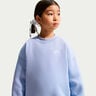 Sportswear Club Fleece Oversized Crew Sudadera Ni&ntilde;os-azul-gris