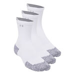 Ropa Under Armour Under Armour Velociti Run Cush 3p Crew  Calcetines para correr Unisex-blanco, blanco