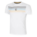 Ropa Quiet Please Quiet Please Endlessly Trainings Stripe Camiseta De Manga Corta Hombres-Blanco,Multicolor