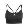 Aeroreact Training 3Stripes Sujetador deportivo Mujeres - negro