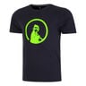 Wild Trainings Camiseta De Manga Corta Hombres-Azul Oscuro,Verde Neón