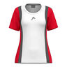 Club 25 Tech Camiseta De Manga Corta Mujeres-Rojo,Blanco