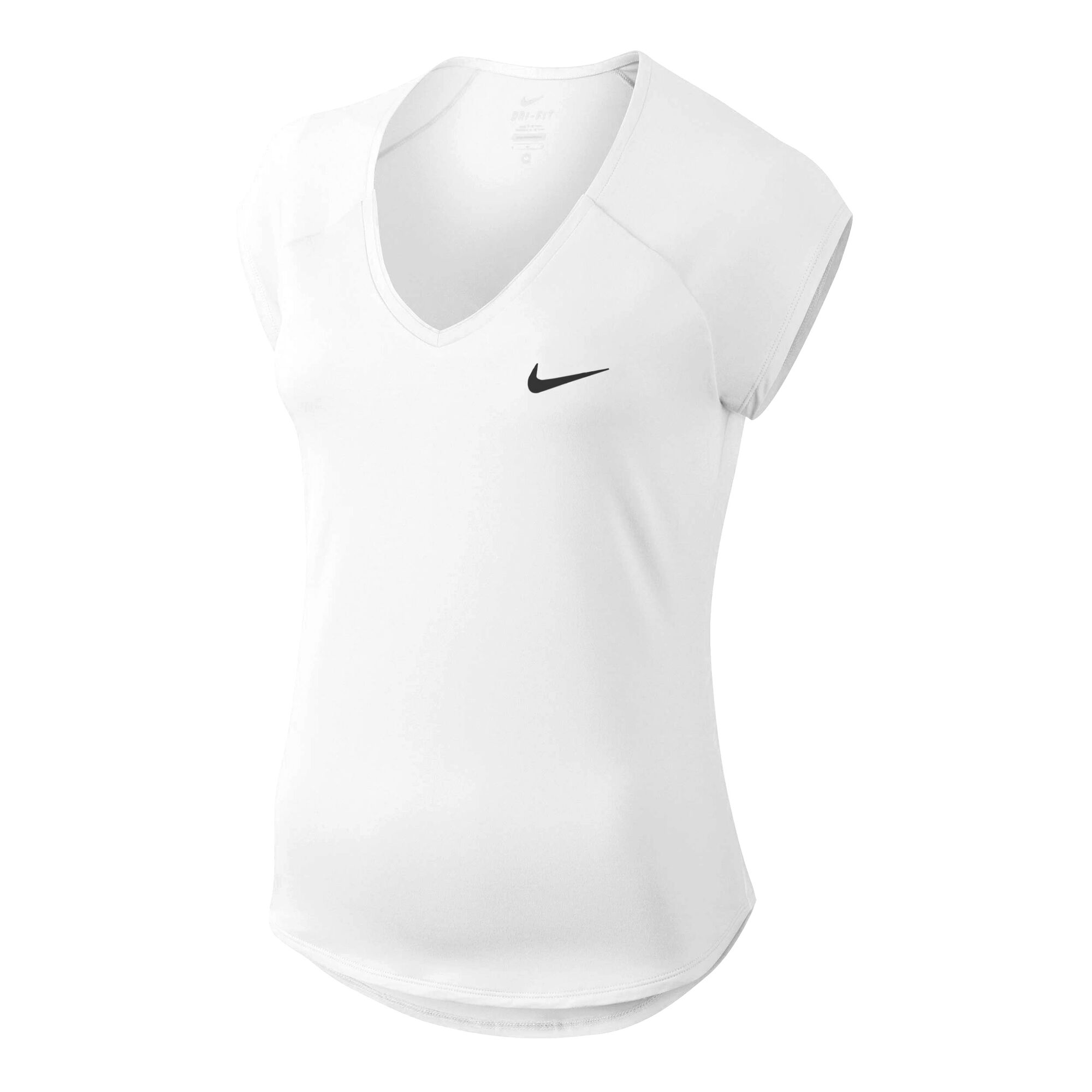 Nike Court Pure Manga Corta Mujeres - Blanco, Negro compra online Tennis-Point