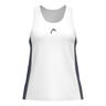 Club 25 Tech Camiseta De Tirantes Mujeres-Blanco,Azul Oscuro