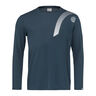 Club 22 Cliff Camiseta De Manga Larga Hombres-Azul Oscuro