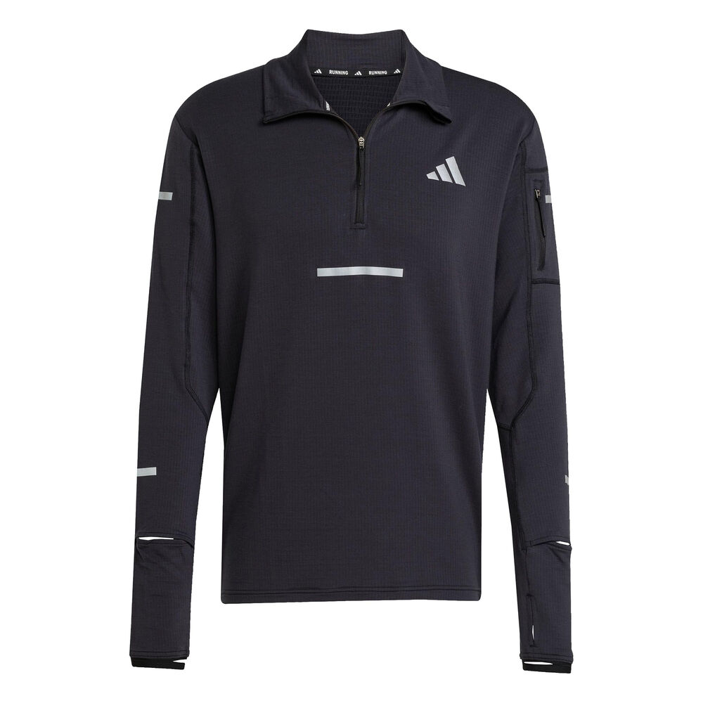 adidas adi365 Warm Half-Zip Camiseta de running Hombres-negro