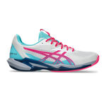 Zapatillas de pádel ASICS ASICS Solution Speed FF 3 Zapatilla De Pádel Hombres-Blanco,Rosa