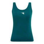 Ropa de tenis Diadora Diadora Court Camiseta de tirantes Mujeres-verde oscuro