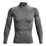 Ropa Under Armour Under Armour Heatgear Comp Mock Camiseta De Manga Larga Hombres-Gris